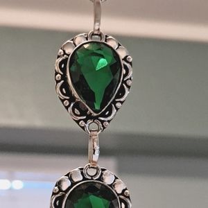 925 Silver Bracelet with Peridot Stones!